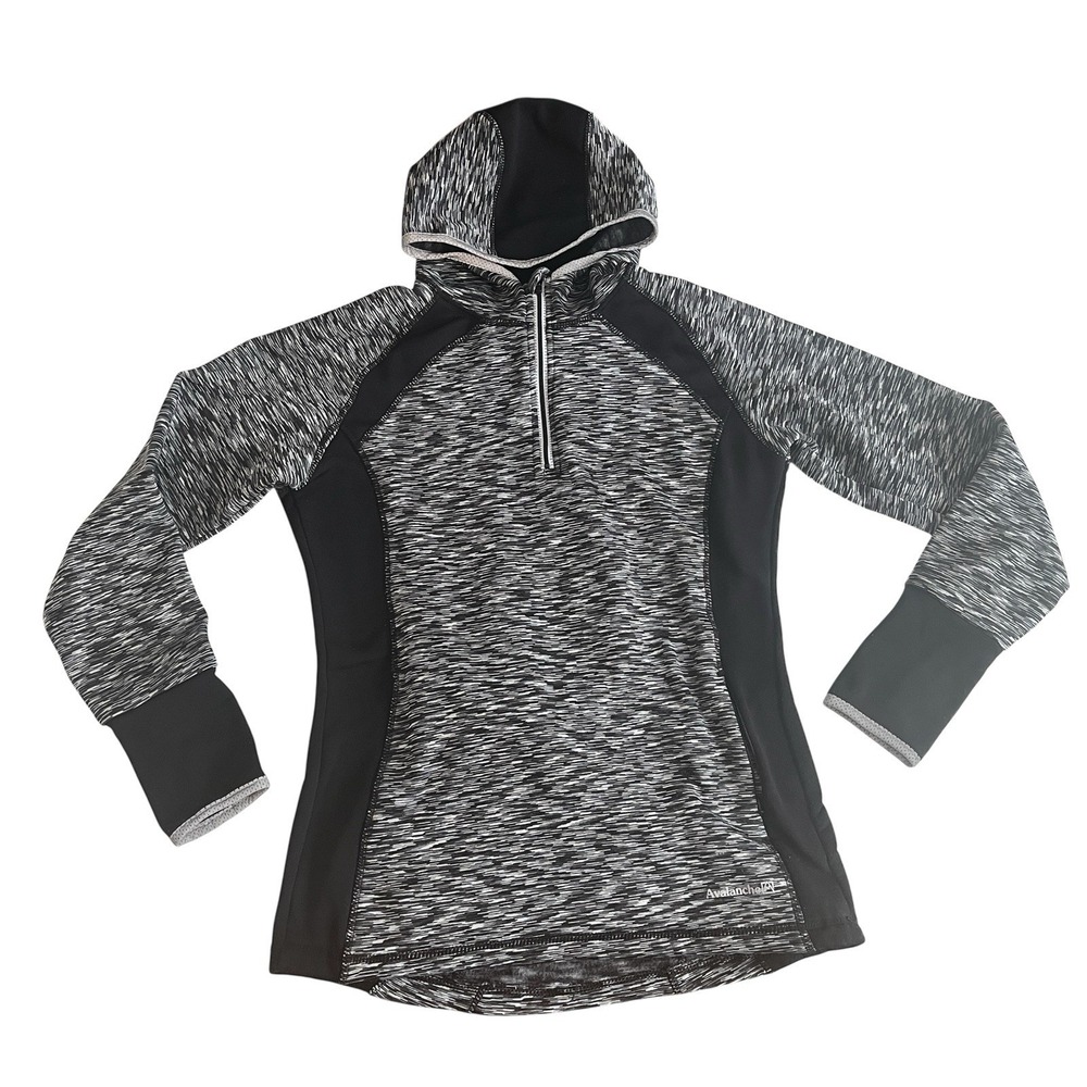 Avalanche Women's Size M active+base layering Sweatshirt Hoodie Ponytail Gray
